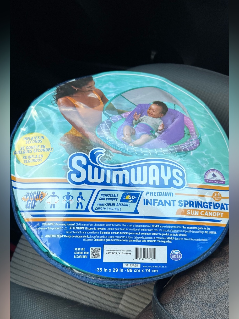 swimways infant baby pop up float